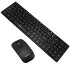 Kit Teclado E Mouse Sem Fio Wireless Abnt Bk-S1000