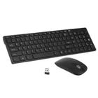 Kit Teclado e Mouse Wireless S/fio Ultra Slim Muito Leve - A.R Variedades MT