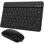 Kit Teclado e Mouse Wireless Slim A6732 Preto Recarregável - 9H