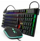 Kit Teclado e Mouser C Fio Com Led Colorido RGB USB BK-G550
