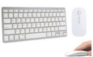 Kit Teclado Mouse Bluetooth Tablet Notbook Phone Celular Cor do mouse Branco Cor do teclado Branco