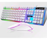 Kit Teclado Mouse Gamer Led Usb 2400 Dpi Jogos Original