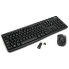 Kit Teclado Mouse Sem Fio Logitech Mk270 Preto