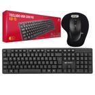 Kit Teclado Mouse Usb Mousepad Pc Notebook Escritório Home