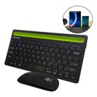 Kit Teclado Mouse Wirelles Sem Fio Bluetooth Abnt2 Bk-8089