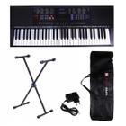 Kit Teclado Musical Estudante Spring Tc 261 61 Teclas + Suporte Em X + Capa + Fonte + Suporte Partit