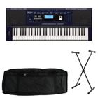 Kit Teclado Roland Arranjador E-X30 -Roland com Capa estofada e Suporte