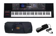 Kit Teclado Roland E-A7 com Capa e Pedal