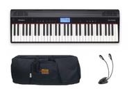 Kit Teclado Roland Go Piano Go61p com Capa e Luminária