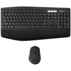 Kit Teclado Sem Fio Logitech Performance MK850 Ingles + Mouse - Preto