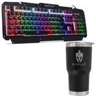 Kit Teclado Semi Mecânico BK-G200 + Copo Térmico Inox 473ml