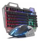 Kit Teclado Semi Mecânico E Mouse 2400dpi Com Fio Gamer KP2054