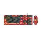 Kit Teclado Semi mecânico M450 + Mouse LED RGB Colorido Pc Gamer - EMB-UTILIT