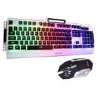 Kit Teclado Semi Mecânico Mouse Gamer Iluminado Luz - Exbom