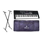 Kit Teclado Waldman 6120X2 + Suporte + Capa + Microfone