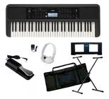 Kit Teclado Yamaha Psre 383 + Capa + Pedal + Suporte X