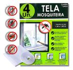 Kit Tela Mosquiteira Janela Anti-inseto Mosquito 4 unidades 150x180cm