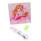 Kit tela pintura de diamantes 5d princesas infantil