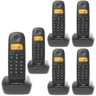 Kit Telefone Sem Fio Digital TS 2510 Com 5 Ramal Intelbras