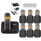 Kit Telefone Sem Fio TS 5150 Com 6 Ramal Bina e Entrada Chip