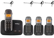 Kit Telefone TS 5150 + 3 Ramal TS 5121 + 4 Headset Intelbras