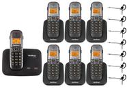 Kit Telefone TS 5150 + 6 Ramal TS 5121 + 7 Headset Intelbras
