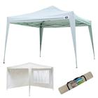 Kit Tenda Gazebo X-Flex Articulável 3x3m + 2 Paredes Ráfia Branco - Mor