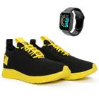 Kit Tênis Academia Masculino Esportivo Caminhada Olimp BF Shoes + Smartwatch