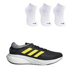 Kit Tênis Adidas Supernova 2.0 Masculino + 3 Pares Meia Mizuno