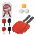 Kit Tênis De Mesa Ping Pong 02 Raquetes 03 Bolinhas 01 Rede - Art Brink