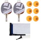 Kit Tenis de Mesa Ping Pong 2 Raquetes Energy 1000 + 6 Bolas 1 Estrela + Rede - Vollo