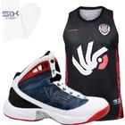 KIT Tênis Esportivo De Basquete + Regata Preta e Meia Six - Six Street