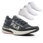 Kit Tênis Fila Float Elite Masculino + 3 Pares de Meias