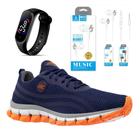 Kit Tenis Lege 21 para Treinos Academia e Corrida + Fone Stereo + Relogio Led