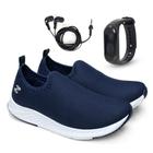 Kit Tênis Meia Masculino + Fone Ouvido + Relógio Digital