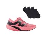 Kit Tênis New Balance Fuelcell Rebel v4 Feminino + 3 Pares de Meias