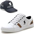 Kit Tênis Sapatênis Masculino Polo Casual + Boné Trucker