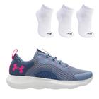 Kit Tênis Under Armour Charged Victory Feminino + 3 Pares Meia Mizuno