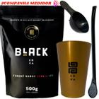 Kit Tereré Black Erva Mate 500g Copo Caldereta Dourado Bomba Clássica Preta Escolha o sabor