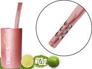 Kit Terere Trots Inox Copo Redondo Bomba Mola Interna Rosa