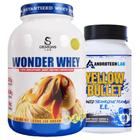 Kit Termogênico Yellow Bullet 60 Cápsulas + Wonder Whey Concentrado 900g (Doce de Leite)