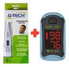 Kit Termometro Digital Febre +oximetro Saturação 1a Garantia