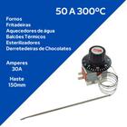 Kit Termostato Elétrico Fritadeira 50 300 30a + Sinaleiro - TIWA DO BRASIL