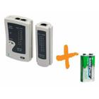 Kit Testador Cabo Rede Rj45 Rj11 Telefonia + Bateria 9v
