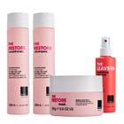 Kit The Restore Shampoo + Cond. + Másc + Leavein 300ml Br&Co