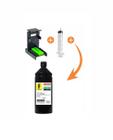 Kit Tinta 1 Litro Recarga Cartucho 667 667xl Impressora HP 2776 2376 6476 + Snap