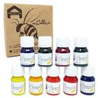 Kit Tinta Aquarela Infantil Líquida Com 9 Cores Apiscor 25G