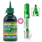 Kit Tinta Marcador de Quadro Branco 100ml + Pincel Pilot Vboard