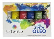 Kit Tinta Oleo 20ml 6 Cores Talento