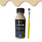 kit Tinta para couro tecido bege cappuccino veox100ml+pincel